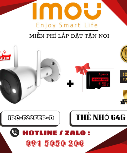 🎁 COMBO TRỌN BỘ CAMERA IMOU IPC-F22 + THẺ NHỚ 64GB + LẮP ĐẶT TẬN NƠI