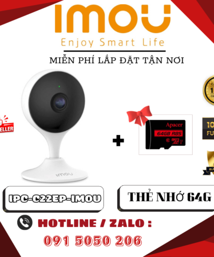 🎁 COMBO CAMERA IMOU IPC-C22EP + THẺ NHỚ 64GB + LẮP ĐẶT TẬN NƠI GIÁ RẺ