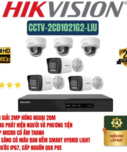 🎯 GÓI LẮP ĐẶT 06 CAMERA HIKVISION – GIÁM SÁT TOÀN DIỆN, QUẢN LÝ CHỦ ĐỘNG 24/7