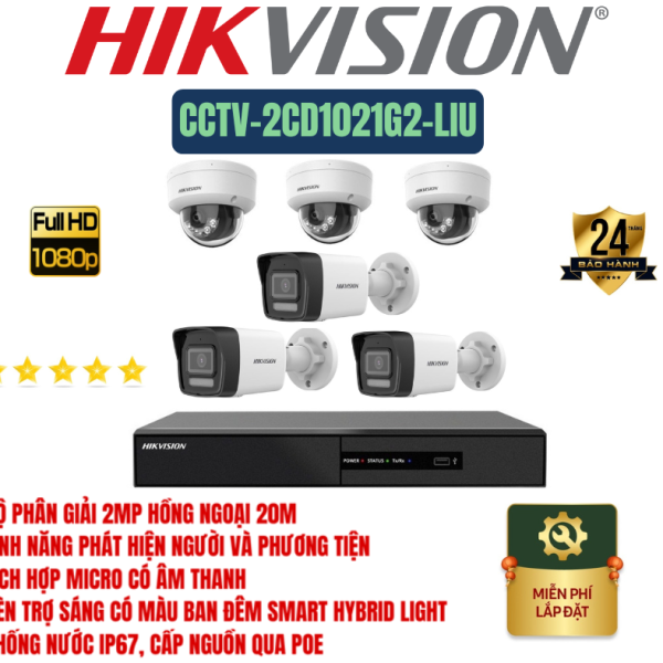 🎯 GÓI LẮP ĐẶT 06 CAMERA HIKVISION – GIÁM SÁT TOÀN DIỆN, QUẢN LÝ CHỦ ĐỘNG 24/7