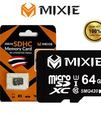 Thẻ nhớ Mixie 64GB U3 Micro TF tốc độ cao 95Mb/s