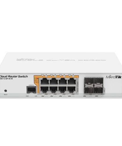 Switch Mikrotik CRS112-8P-4S-IN