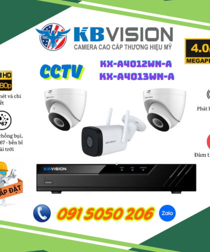 🛠️Gói Giám Sát 03 Mắt Camera KBVISION 4.0MP – Rõ Từng Chi Tiết, Ngay Trong Bóng Tối!