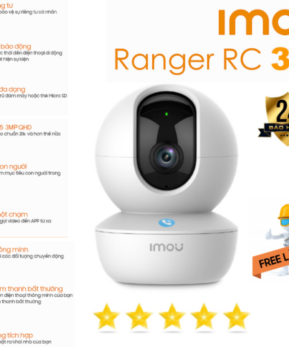 Camera IP Wi-Fi Không Dây IMOU IPC-GK2CP-3C0WR 3MP | Đàm Thoại 2 Chiều, Nút Gọi Khẩn Cấp
