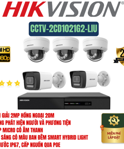 🎥 GÓI LẮP ĐẶT 05 CAMERA – GIẢI PHÁP AN NINH HIỆU QUẢ CHO NHÀ Ở VÀ CỬA HÀNG