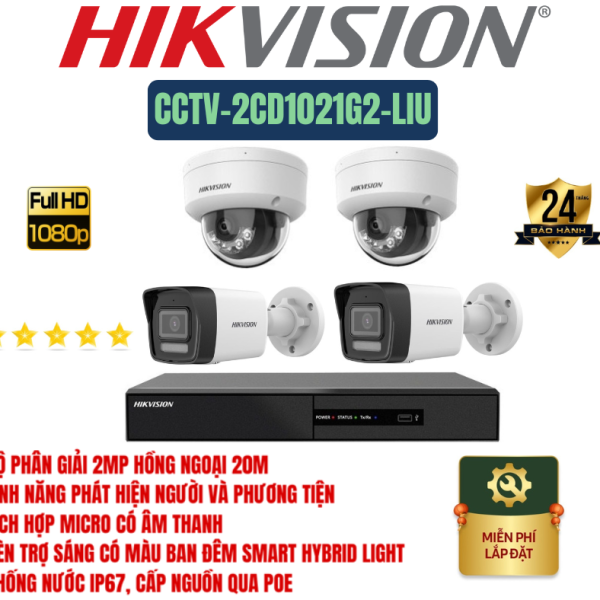 🔒 GÓI 04 CAMERA GIÁM SÁT – QUAN SÁT TOÀN DIỆN, BẢO VỆ MỌI GÓC NHÌN
