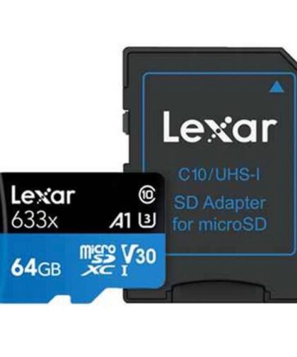 THẺ NHỚ MICROSD LEXAR 64GB MI64GBB633A CLASS 10