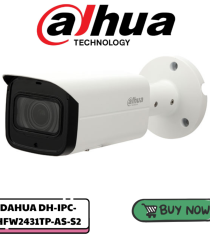 Camera quan sát IP DAHUA IPC-HFW2431TP-AS-S2 (4.0 Megapixel, hồng ngoại 80m)