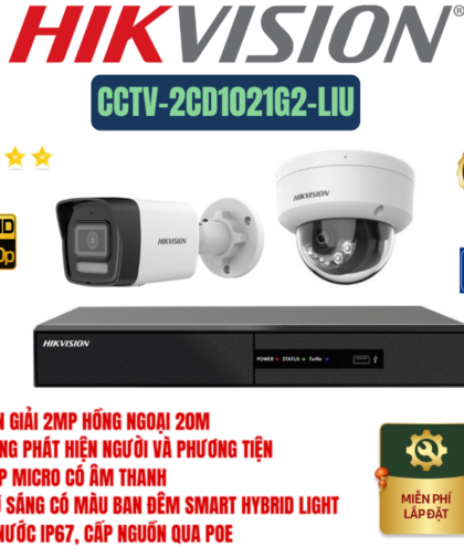 🔍 Gói Lắp Đặt 02 Camera – Hình Ảnh Chuẩn Nhật, Ghi Hình Cực Nét 24/24