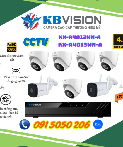 🎯Gói Lắp Đặt 07 Camera KBVISION 4.0MP Chuẩn SONY – Quan Sát Ngày Đêm Không Gián Đoạn – Lựa Chọn Tin Cậy Cho Nhà Ở, Kho Xưởng, Văn Phòng