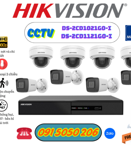 🎯 GIÁM SÁT TOÀN DIỆN – AN TÂM TUYỆT ĐỐI VỚI HỆ THỐNG 8 CAMERA HIKVISION CAO CẤP