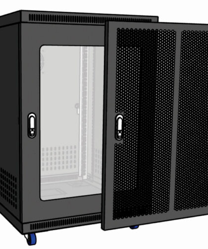 TỦ RACK 15U D600 - màu đen bền bỉ