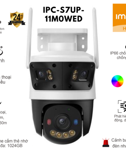 Camera 3 ống kính ngoài trời Imou IPC-S7UP-11M0WED (Cruiser Triple 11MP)