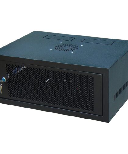 Tủ Rack 4U D400 Đen (H220xW550xD400, Có chìa khóa - Tủ đựng đầu ghi, switch, router...)
