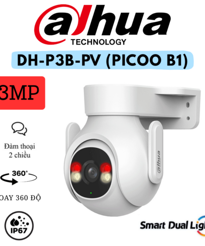 Camera Wifi Quay Quét 3MP Dahua DH-P3B-PV (PICOO B1) Tích hợp mic, loa