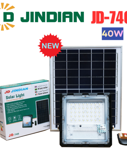 Đèn Led chống lóa năng lượng mặt trời 40w JINDIAN | JD-740